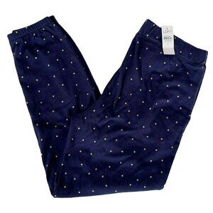 Loft Sleep Women's Sz S Forever Navy Shimmer Dot Lounge Pant's NWT